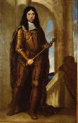 CAGNACCI, Guido Kaiser Leopold I. (1640-1705) im Kranungsharnisch oil